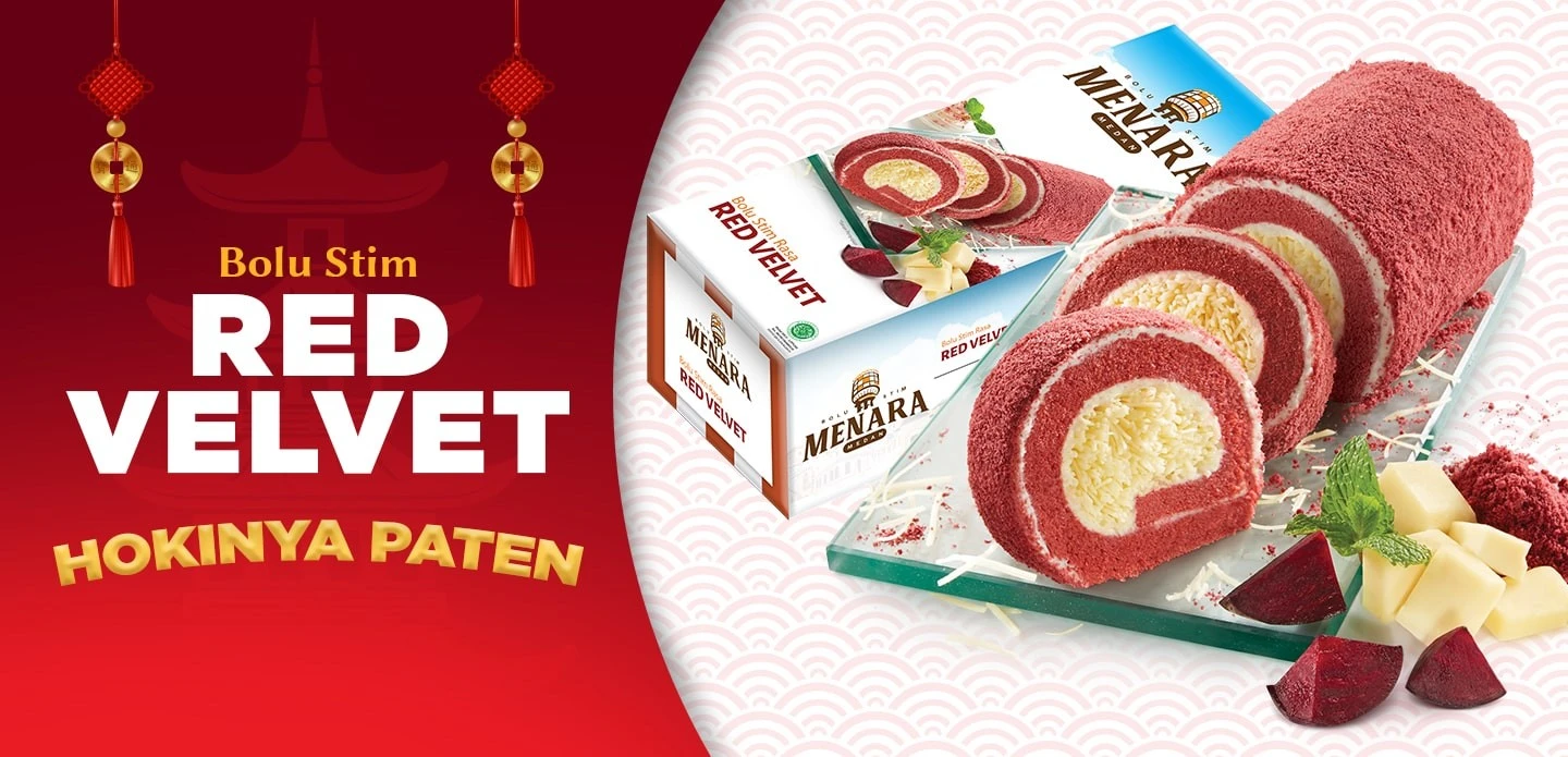 Bolu Menara Medan Red Velvet, Uniknya Coklat Berbalut Lembutnya Bolu
