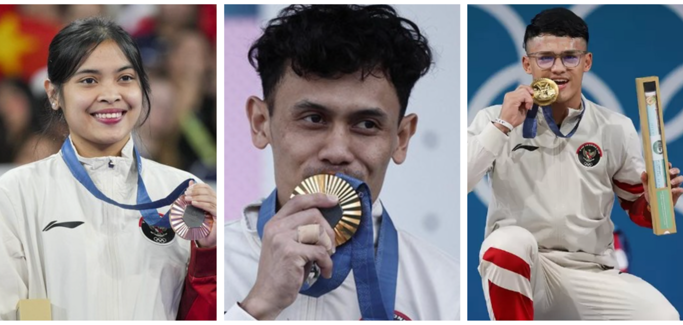 Dapat 2 Emas, Peringkat Indonesia Meroket di Olimpiade Paris