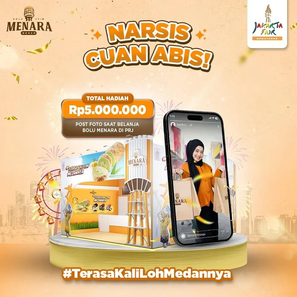 Promo Bolu Stim Menara di Pekan Raya Jakarta banner